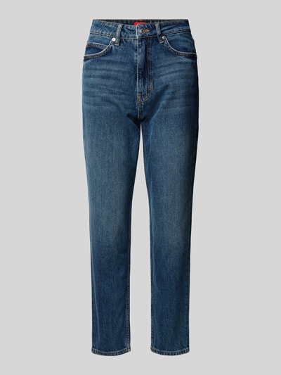 HUGO Mom Fit Jeans aus Baumwoll-Mix Modell '938' Blau 2