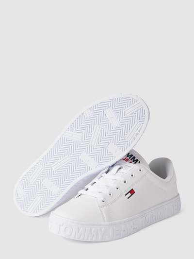 Tommy Jeans Sneakersy ze skóry Biały 4