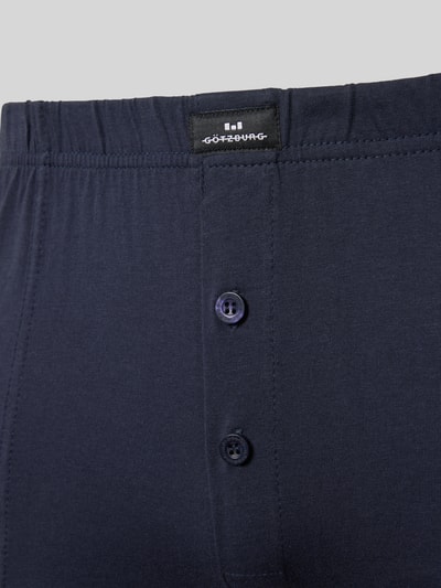 Götzburg Wäsche Boxershorts mit elastischem Bund Dunkelblau 2
