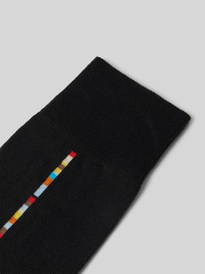 PAUL SMITH Socken mit Strukturmuster Modell 'VITTORE' Black 2