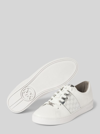 MICHAEL Michael Kors Sneakers met labelapplicatie, model 'KEATON LACE UP' Zilver - 4