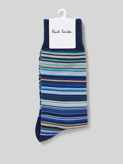 PAUL SMITH Socken mit Strukturmuster Modell 'SIGNATURE' Marine 3