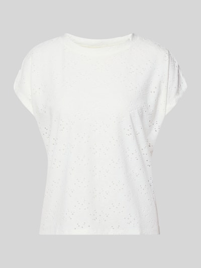 ONLY relaxed fit T-shirt met etskanteffect model 'SMILLA' Offwhite - 2