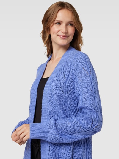 Object Lange cardigan met kabelpatroon, model 'NOVA STELLA' Lavendel - 3