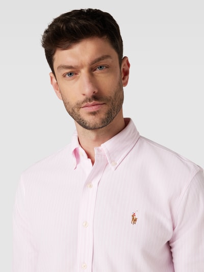 Polo Ralph Lauren Regular Fit Freizeithemd mit Streifenmuster Rosa 3