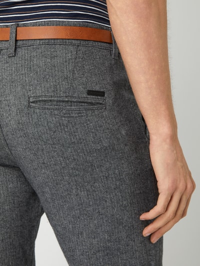 Jack & Jones Slim Fit Chino mit Gürtel Hellgrau 3