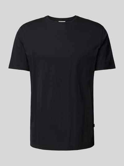 Lindbergh T-Shirt mit geripptem Rundhalsausschnitt Black 2