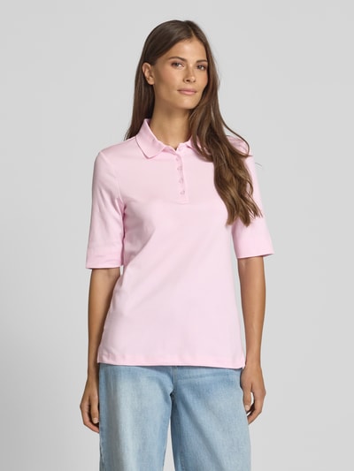 Christian Berg Woman Poloshirt met korte knoopsluiting Lichtroze - 4