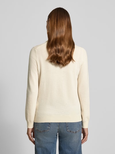 GANT Regular fit coltrui van wolmix, model 'Extrafine' Offwhite - 5