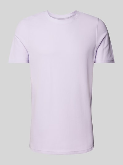 MCNEAL T-Shirt mit geripptem Rundhalsausschnitt Flieder 2