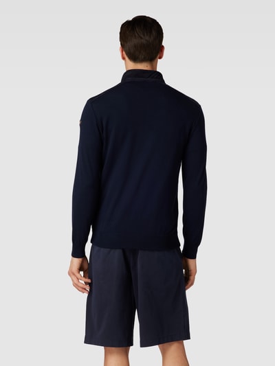 Paul & Shark Strickjacke aus Ziegenleder Marine 5