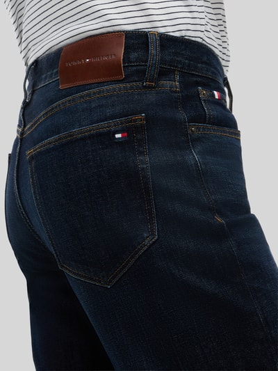 Tommy Hilfiger straight fit jeans van katoenmix Marineblauw - 3