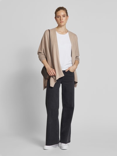 (The Mercer) N.Y. Kaschmircardigan mit offener Vorderseite Taupe 1