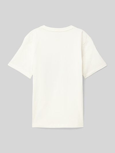 Tom Tailor Regular fit T-shirt met motiefprint Offwhite - 3