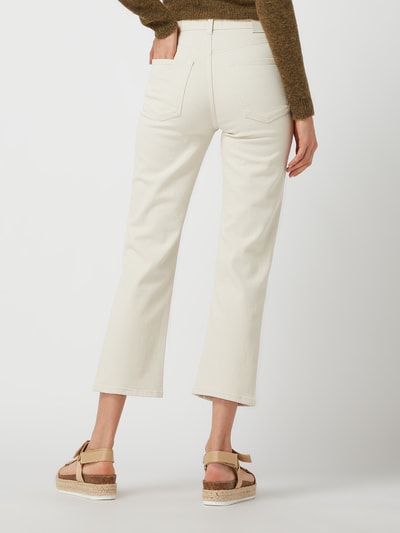 Marc O'Polo Straight Fit High Waist Jeans mit Stretch-Anteil Modell 'Linde'  Sand 5