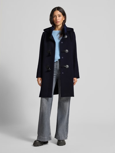 ICONS Cinzia Rocca Wollen jas met kasjmier Marineblauw - 1