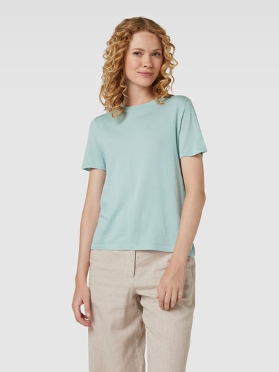 Marc Cain T-shirt z żywej wełny model ‘COLLECTIONS A’ Petrol 4