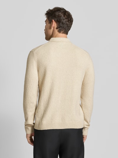 Jack & Jones Premium Strickpullover mit Polokragen Modell 'MAVERICK' Offwhite 5