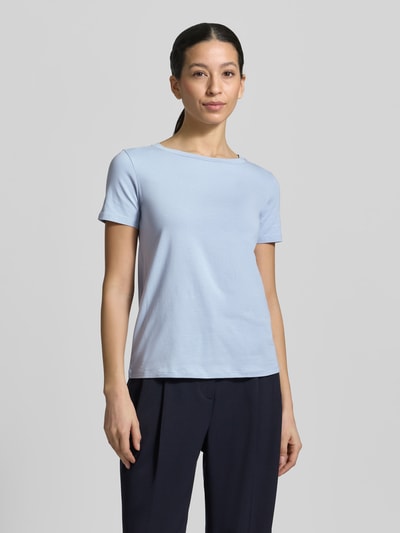 Weekend Max Mara Slim fit T-shirt van katoenmix model 'MULTIB' Lichtblauw - 4