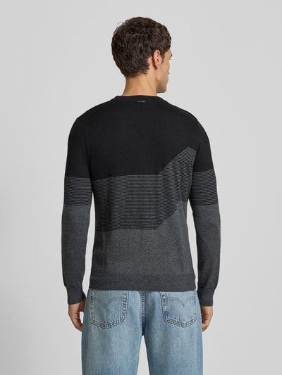Antony Morato Gebreide pullover met ribboorden Zwart - 5