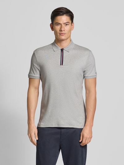 Tommy Hilfiger Regular fit poloshirt van puur katoen Lichtgrijs - 4