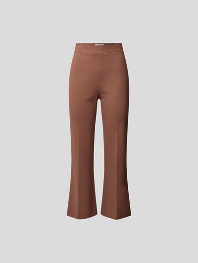 Victoria Victoria Beckham Bundfaltenhose mit elastischem Bund Mittelbraun 2