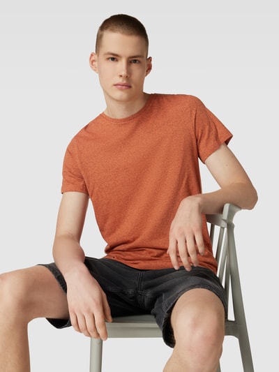 Blend T-Shirt mit Label-Detail Orange 3