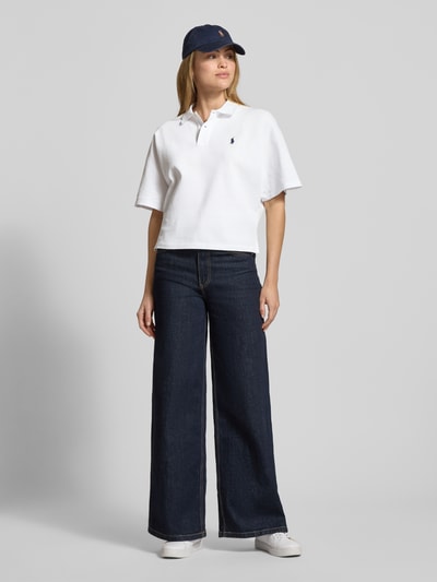 Polo Ralph Lauren Koszulka polo o pudełkowym kroju z wyhaftowanym logo Biały 1