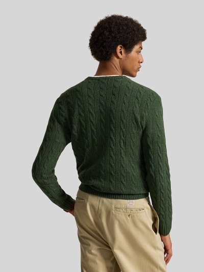 Polo Ralph Lauren Regular Fit Pullover aus Woll-Kaschmir-Mix Dunkelgruen 5