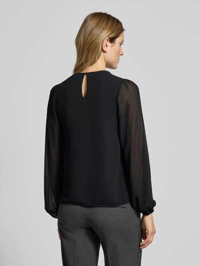 Vila Bluzka o kroju regular fit z obszyciem ozdobnymi kamieniami model ‘WILLY’ Czarny 5