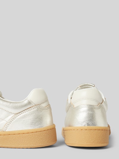 Marc O'Polo Low Top Sneaker mit Glattleder-Details Silber 2