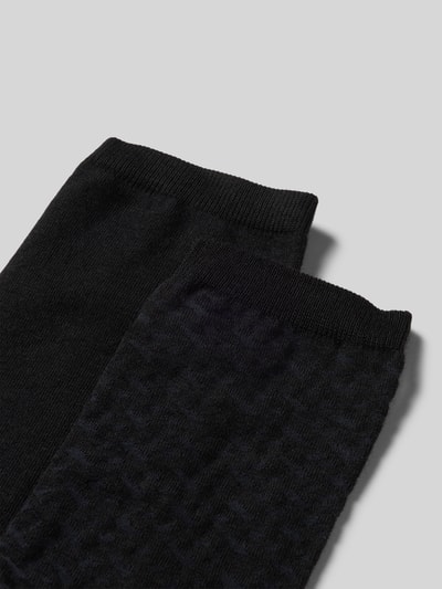 BOSS Socken mit Label-Stitching Modell 'Monogram' im 2er-Pack Black 2