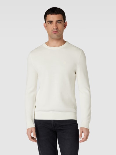 Marc O'Polo Gebreide pullover met ronde hals Offwhite - 4