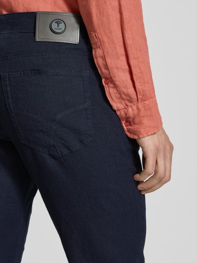 JOOP! Collection Regular Fit Leinenhose im 5-Pocket-Design Modell 'Fortress' Marine 3