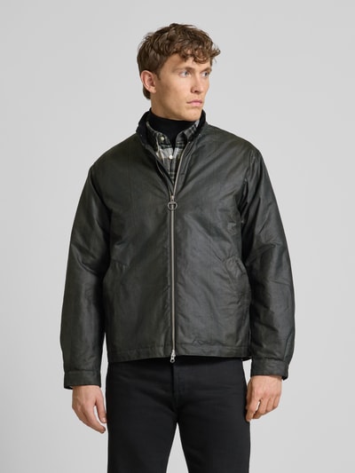 Barbour Kurtka z dwustronnym zamkiem błyskawicznym model ‘Check Harrington Wax’ Zielony 4