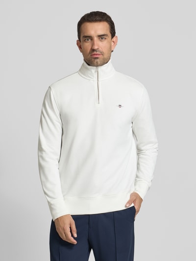 Gant Sweatshirt met opstaande kraag Offwhite - 4