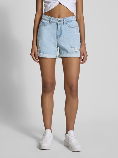 Noisy May Jeansshorts im Destroyed-Look Modell 'SMILEY' Hellblau 4