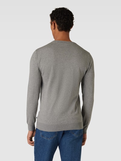 Matinique Gebreide pullover met ronde hals Lichtgrijs gemêleerd - 5