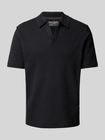 Marc O'Polo Regular fit poloshirt van een mix van katoen en elastaan Zwart - 2