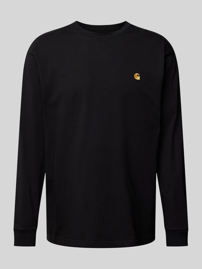 Carhartt Work In Progress Longsleeve mit Label-Stitching Black 2