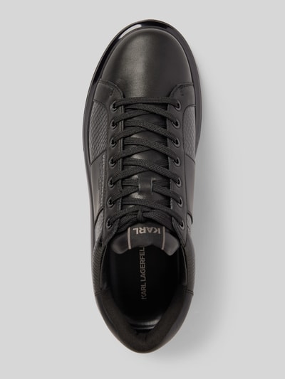 Karl Lagerfeld Ledersneaker mit Label-Schriftzug Modell 'LOW KAPRI' Black 3