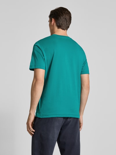 Tom Tailor Regular Fit T-Shirt aus reiner Baumwolle Dunkelgruen 5