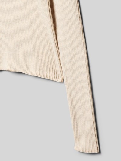 Mango Strickpullover mit Knopfleiste Modell 'willow' Ecru 2