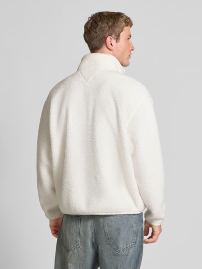 Tommy Jeans Relaxed Fit Jacke mit Teddyfell Offwhite 5