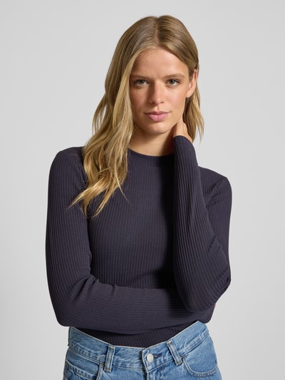 Marc O'Polo Denim Slim Fit Langarmshirt aus Baumwoll-Mix Marine 3