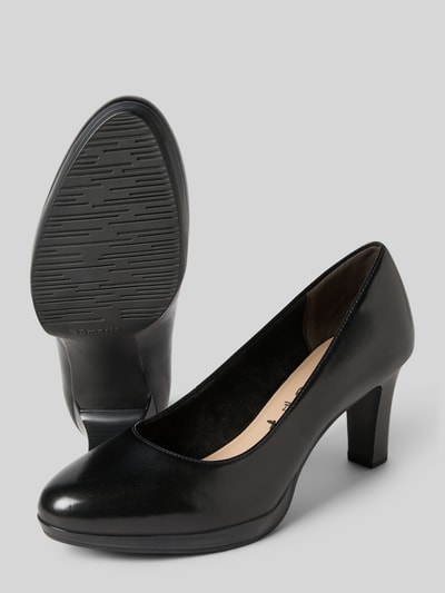 Tamaris Pumps van echt leer Zwart - 4