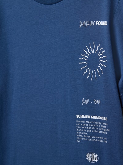 s.Oliver RED LABEL T-shirt o kroju regular fit z czystej bawełny Szaroniebieski 2