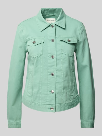 Tom Tailor Regular Fit Jeansjacke aus Baumwoll-Mix Mint 2