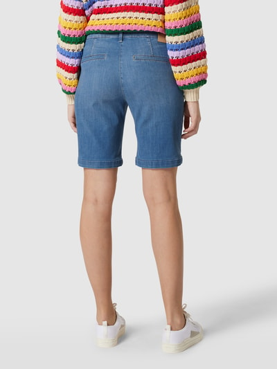 MAC Shorts mit Label-Patch Bleu 5