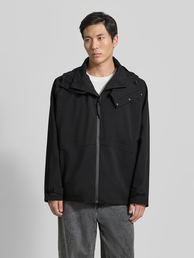 GOFRANCK Jacke mit Kapuze und Ärmelriegeln Modell 'RADAR' Black 4